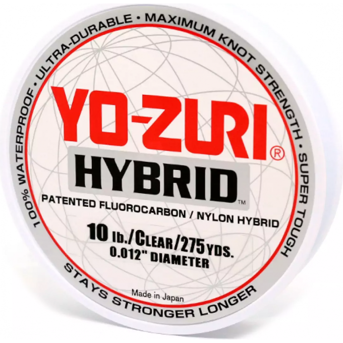 Леска монофильная YO-ZURI HYBRID 275Yd 10Lbs 252M (0.308mm) R516-CL