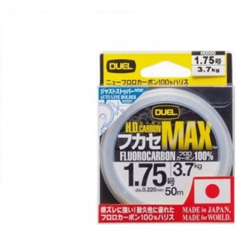 Леска YO-ZURI H.D.CARBON MAX FC 50м 3.0-0.285мм 6кг Леска YO-ZURI H.D.CARBON MAX FC 50м 3.0-0.285мм 6кг