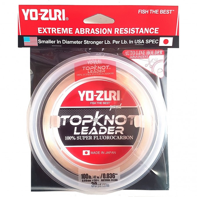 Леска YO-ZURI TOPKNOT LEADER FLUOROCARBON 100%30YDS 15Lbs (0.330mm) R1228-NC Леска YO-ZURI TOPKNOT LEADER FLUOROCARBON 100%30YDS 15Lbs (0.330mm) R1228-NC