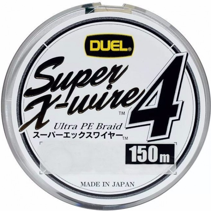 Шнур YO-ZURI PE SUPER X WIRE 4 SILVER 150м 0.8/0.153мм 6.4кг H3580-S Шнур YO-ZURI PE SUPER X WIRE 4 SILVER 150м 0.8/0.153мм 6.4кг H3580-S